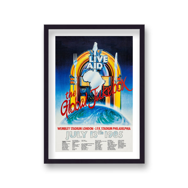 Live Aid 1985 Vintage Promotional Poster