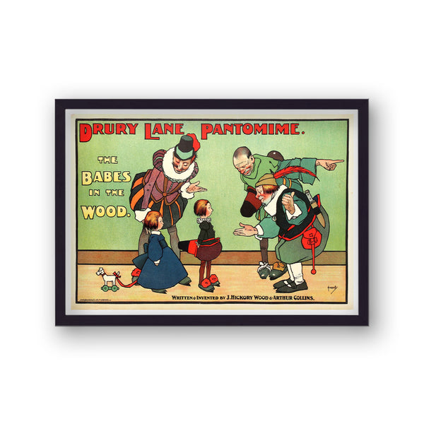 Vintage London Transport Drury Lane Pantomime Print