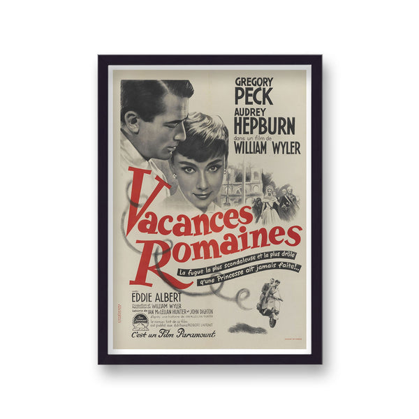 Roman Holiday French Vintage Movie Print