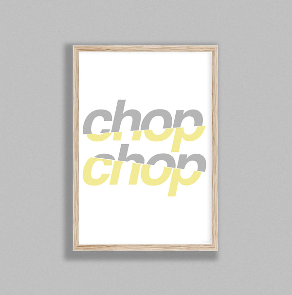 Typography Chop Chop Y&G