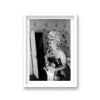 Marilyn Portait With Chanel No 5 In Shimmering Dress Strap Off Of Shoulder Vintage Icon Print
