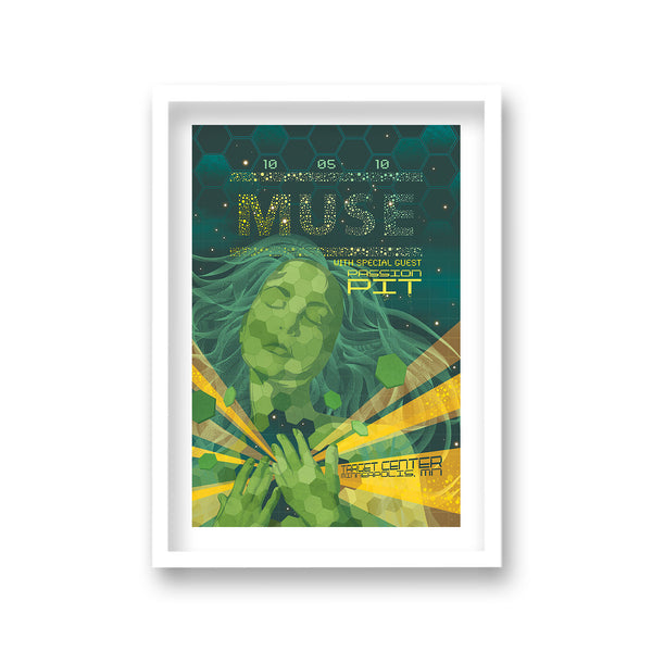 Muse Live Minneapolis Vintage Concert Poster