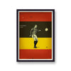 Football Heroes Eric Cantona Man Utd Vintage Print