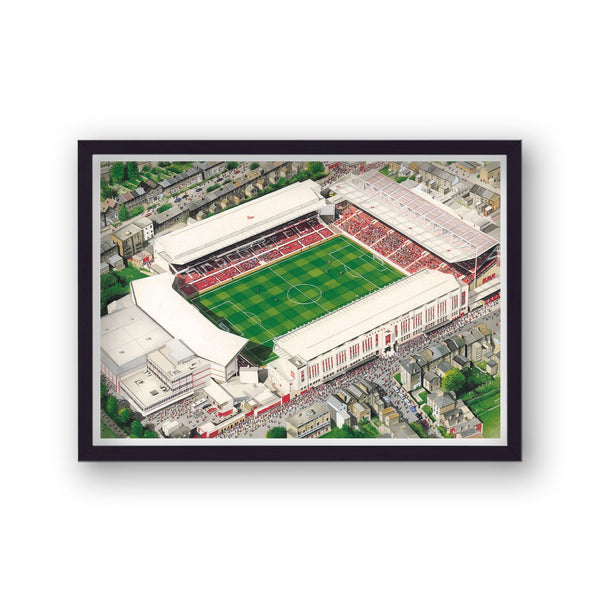 Arsenal Fc - Highbury - Football Stadium Art - Vintage