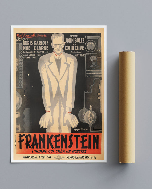 Vintage Movie Print Frankenstein