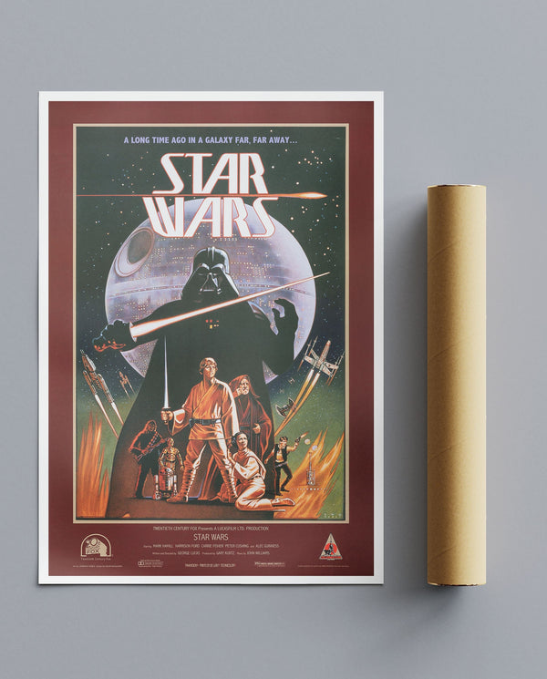 Vintage Movie Print Star Wars 30Th Anniversary Ralph Mcquarry
