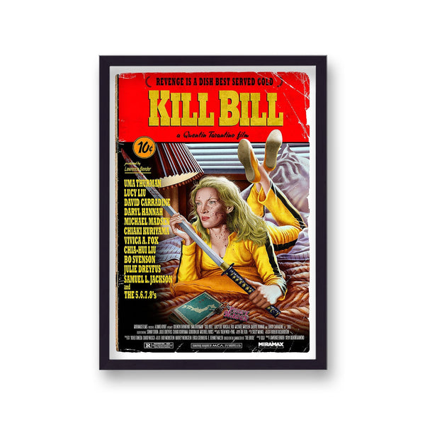 Kill Bill Beatrix Pulp Fiction Mashup V1 Reworked Movie Poster