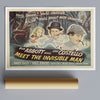 Vintage Movie Print Abbott & Costello Meet The Invisible Man