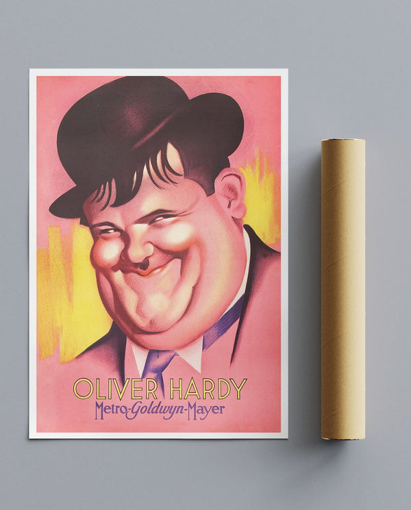 Vintage Movie Print Oliver Hardy