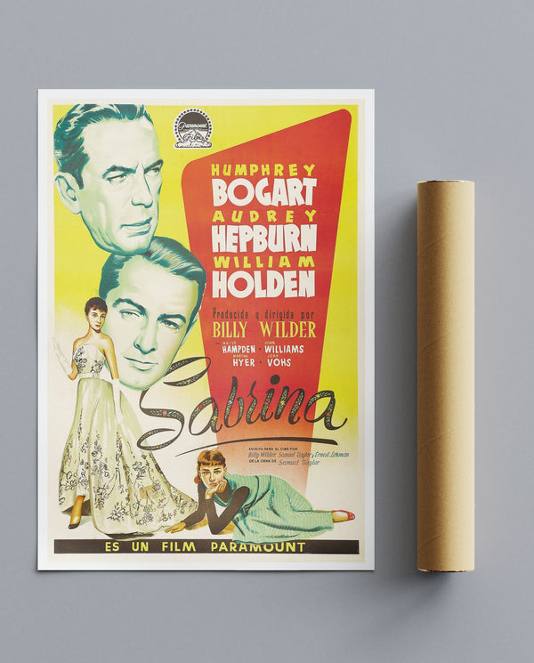 Vintage Movie Print Sabrina Spanish Hepburn